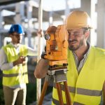 Picture of construction engineer working on building site